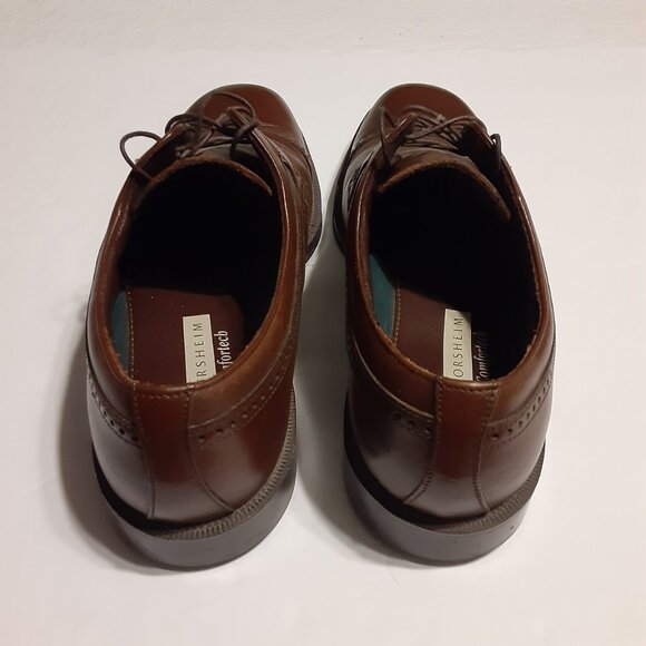 Florsheim Derby Cap Toe Comfortech Men\'s Leather Lace Up Shoes 21003 Size 10.5 B